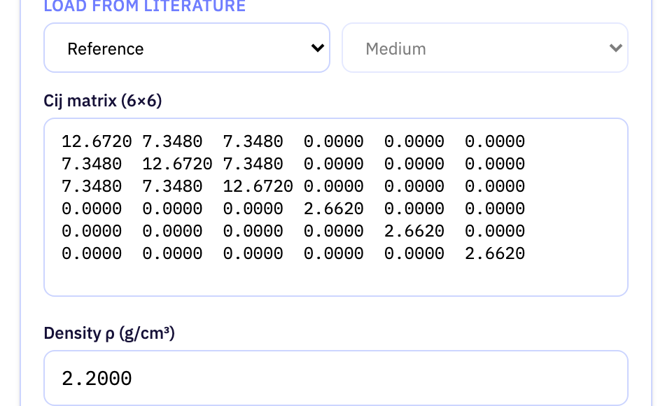 The Layer setup section of the app