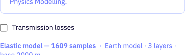 The Setup section of the app
